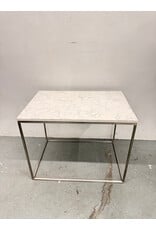 White Square Marble Table
