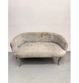 Adina Grey Velvet Loveseat