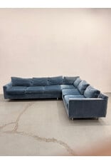 Mitchell Gold+Bob Williams 2-Piece Blue Sectional Sofa