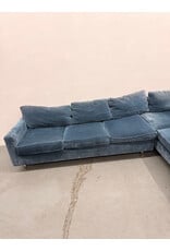 Mitchell Gold+Bob Williams 2-Piece Blue Sectional Sofa