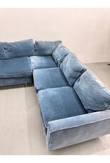 Mitchell Gold+Bob Williams 2-Piece Blue Sectional Sofa