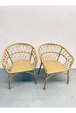 Bohemian Style Woven Accent Chair