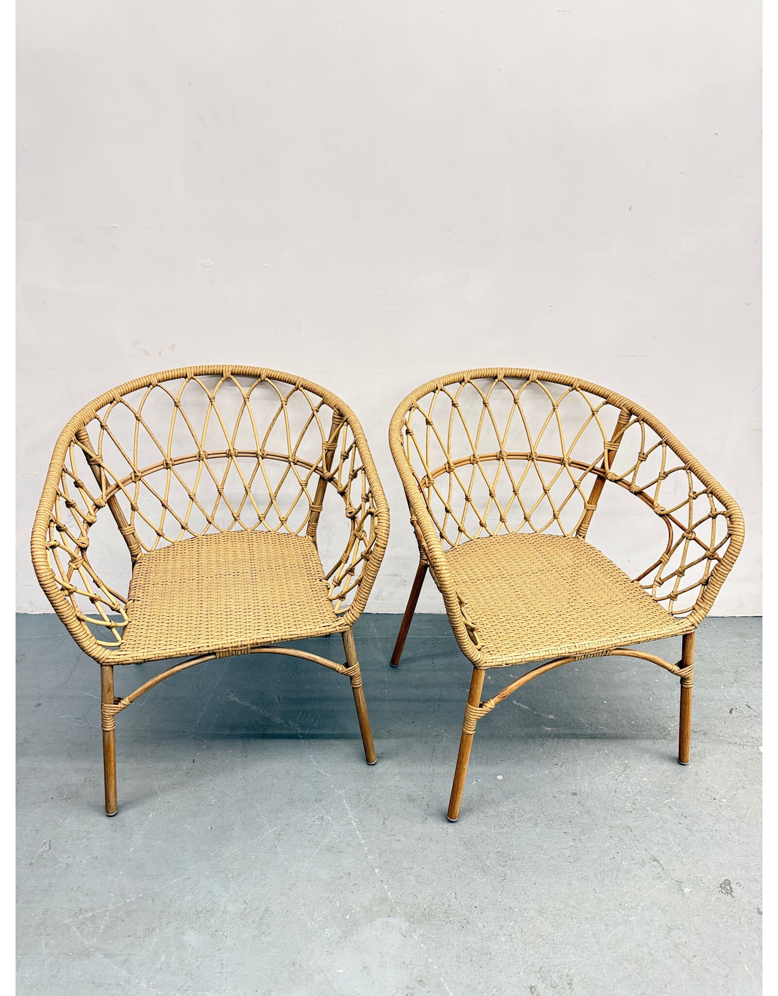 Bohemian Style Woven Accent Chair