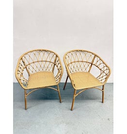 Bohemian Style Woven Accent Chair