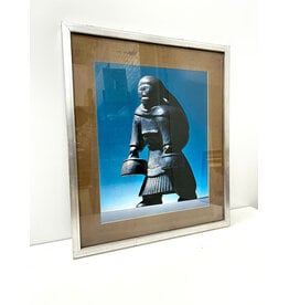 Framed Print of an Inuit Soapstone Carving by Elijassiapik