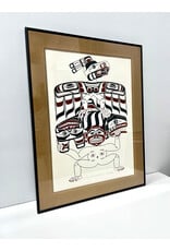 Killer Whale & Man, framed print, sgnd Richard Hunt, 2/120