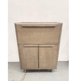 Crate&Barrel Tate Wood Bar Cabinet