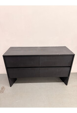 Crate&Barrel Mataro Black 4-Drawer Dresser