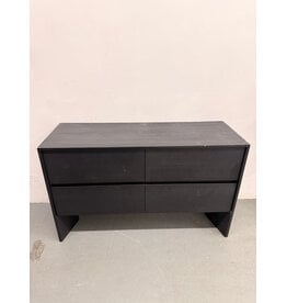 Crate&Barrel Mataro Black 4-Drawer Dresser