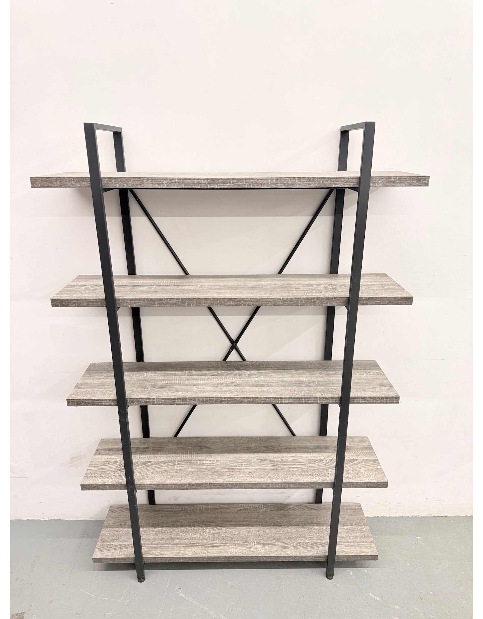 5-Tier Industrial Display Shelf
