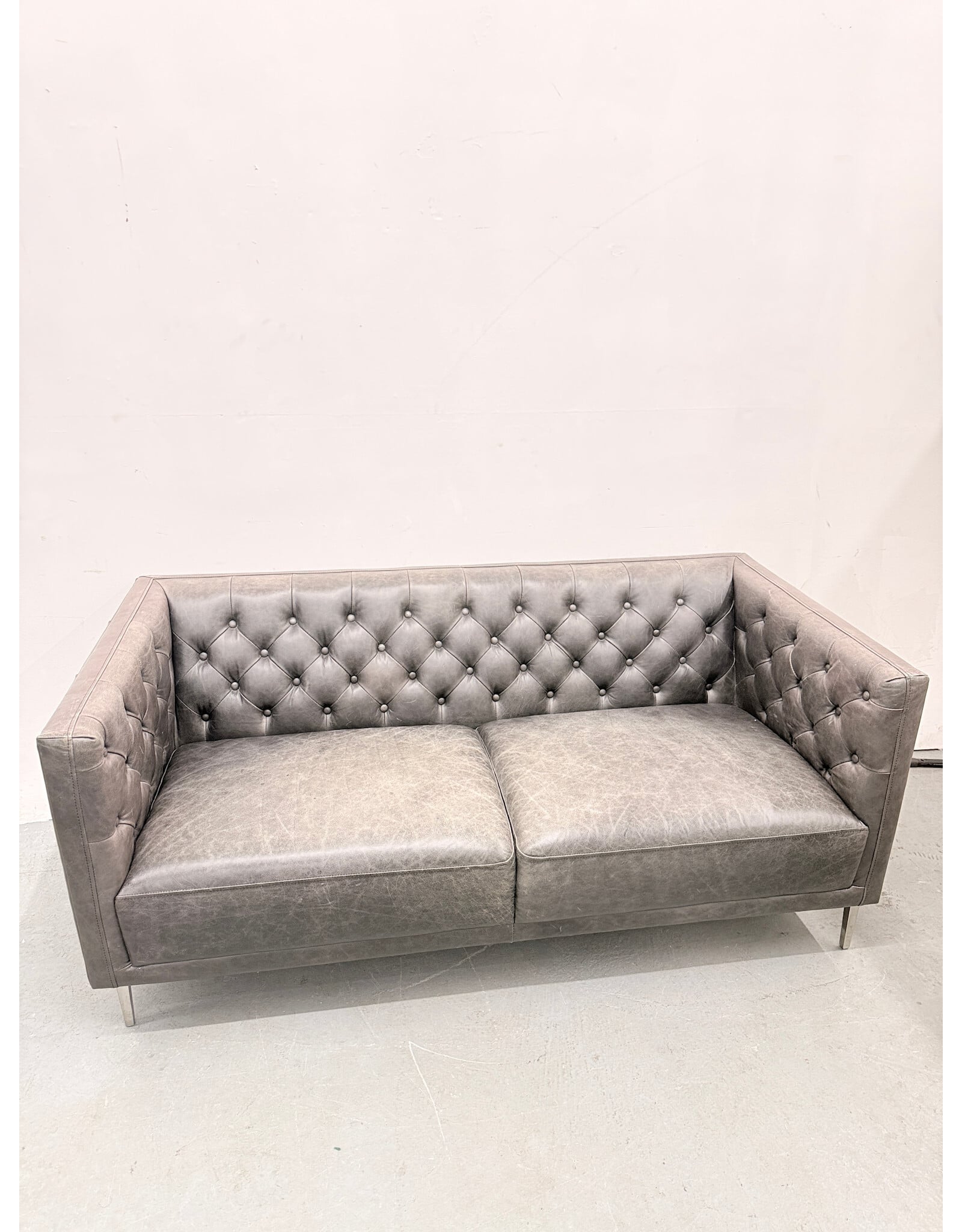 Seville Modern Tufted Leather Sofa by CB2