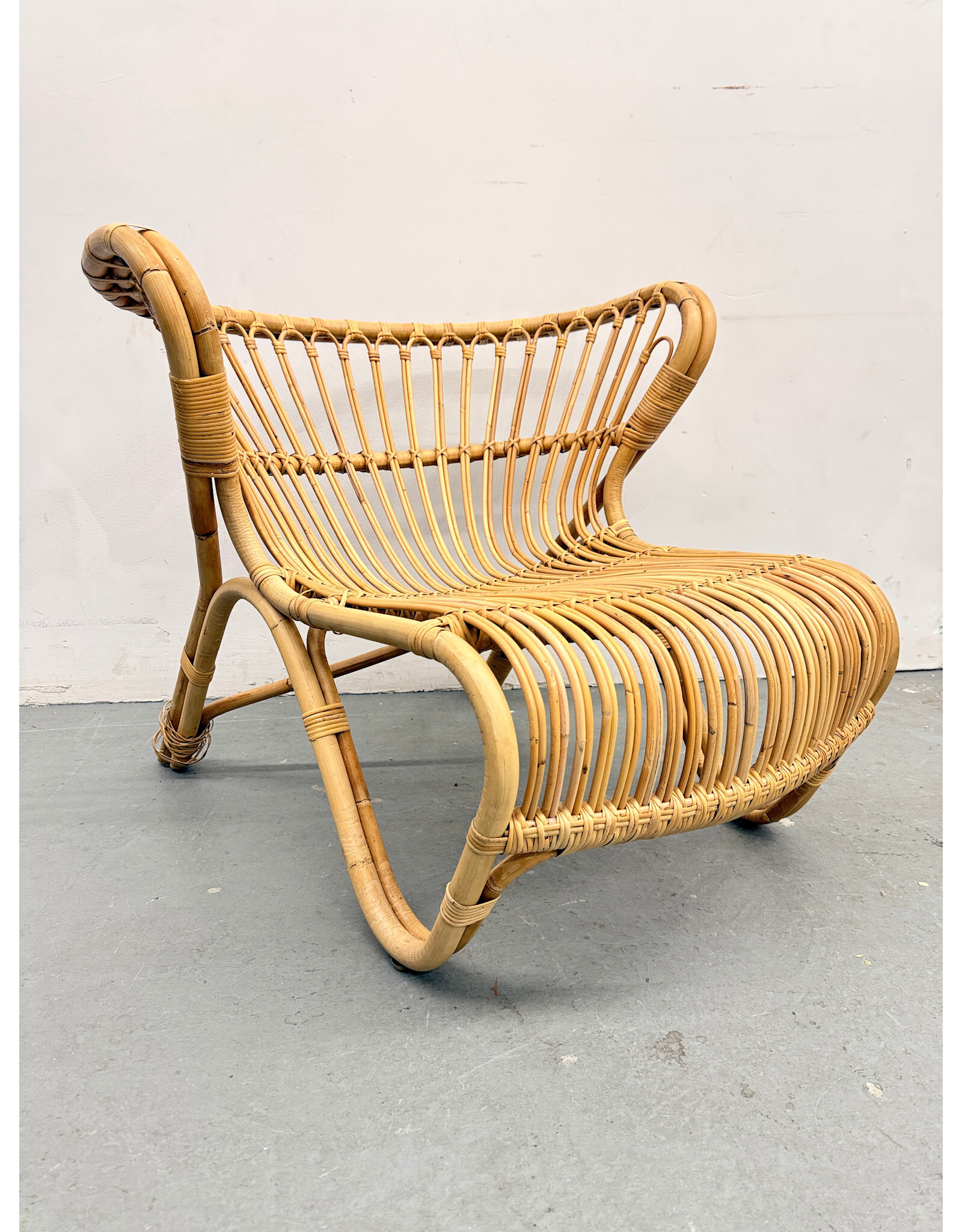 Fox Sika Design Rattan Lounge Chair,By Viggo Boesen  in 1936