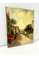 Winding Village Roads, oil on canvas, sgnd l.l.