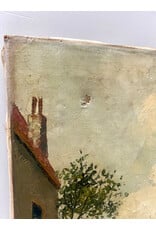 Winding Village Roads, oil on canvas, sgnd l.l.