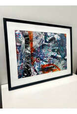 Changing Pace, framed mixed media