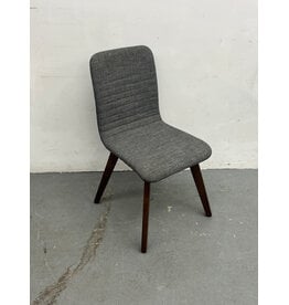 Upholstered Dark Gray Dining Chair