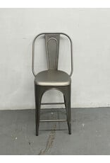 Restoration Hardware Gunmetal Counter Stool