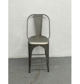 Restoration Hardware Gunmetal Counter Stool