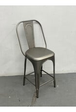 Restoration Hardware Gunmetal Counter Stool