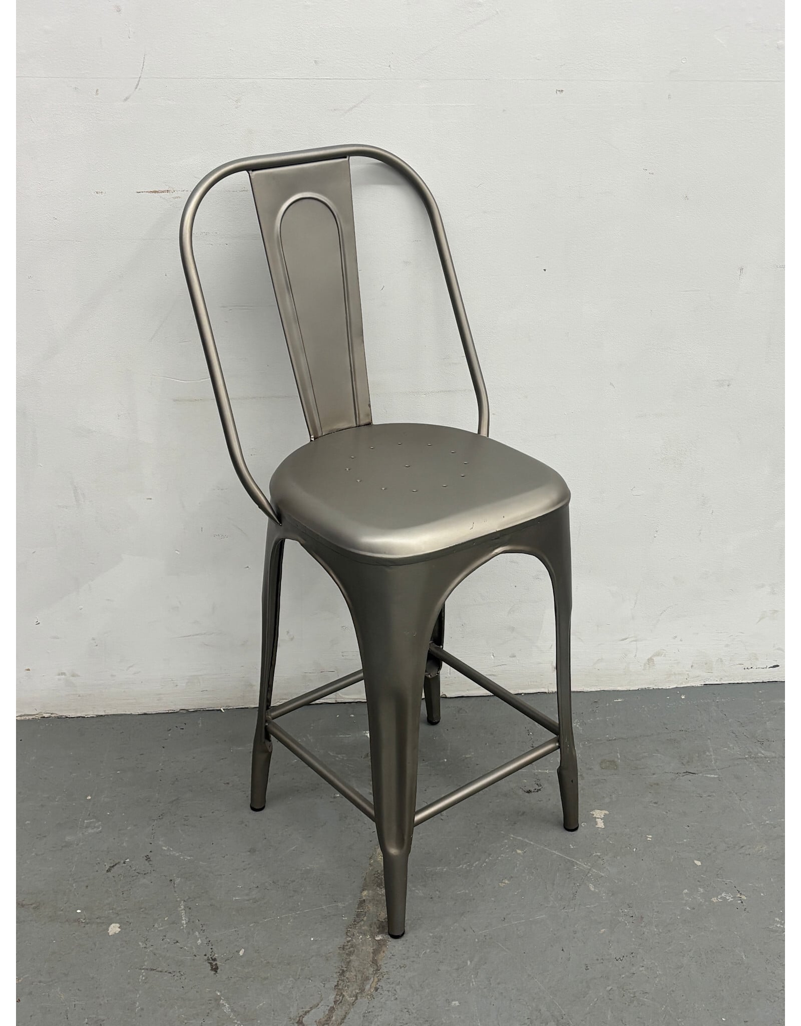 Restoration Hardware Gunmetal Counter Stool
