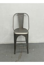 Restoration Hardware Gunmetal Counter Stool