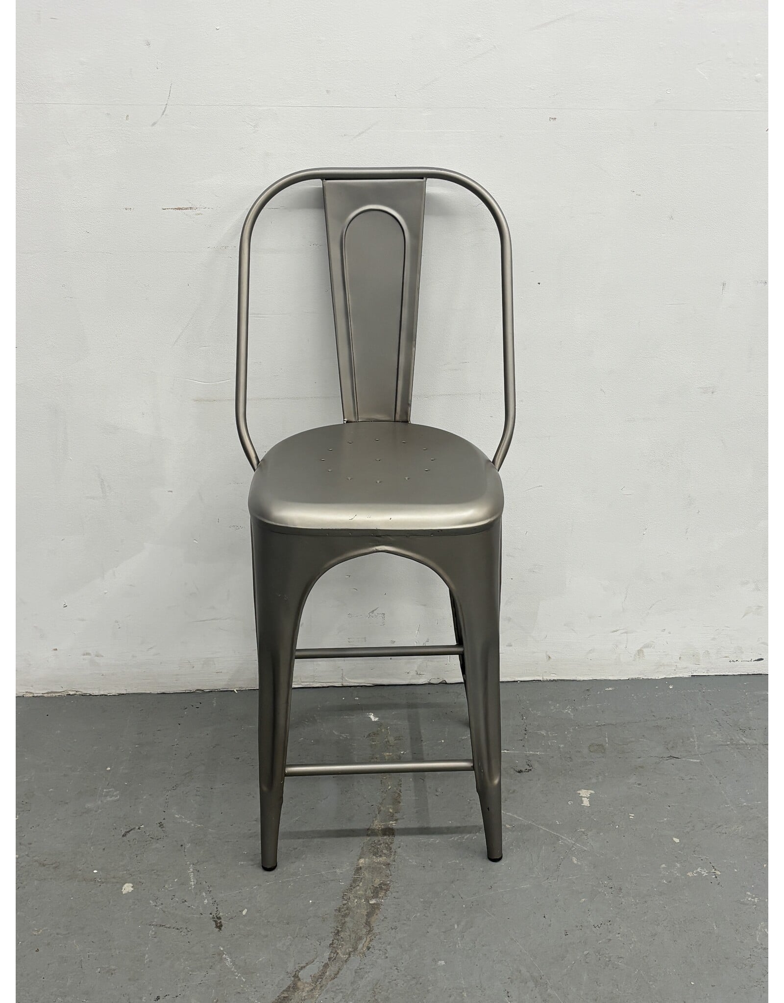 Restoration Hardware Gunmetal Counter Stool