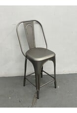 Restoration Hardware Gunmetal Counter Stool