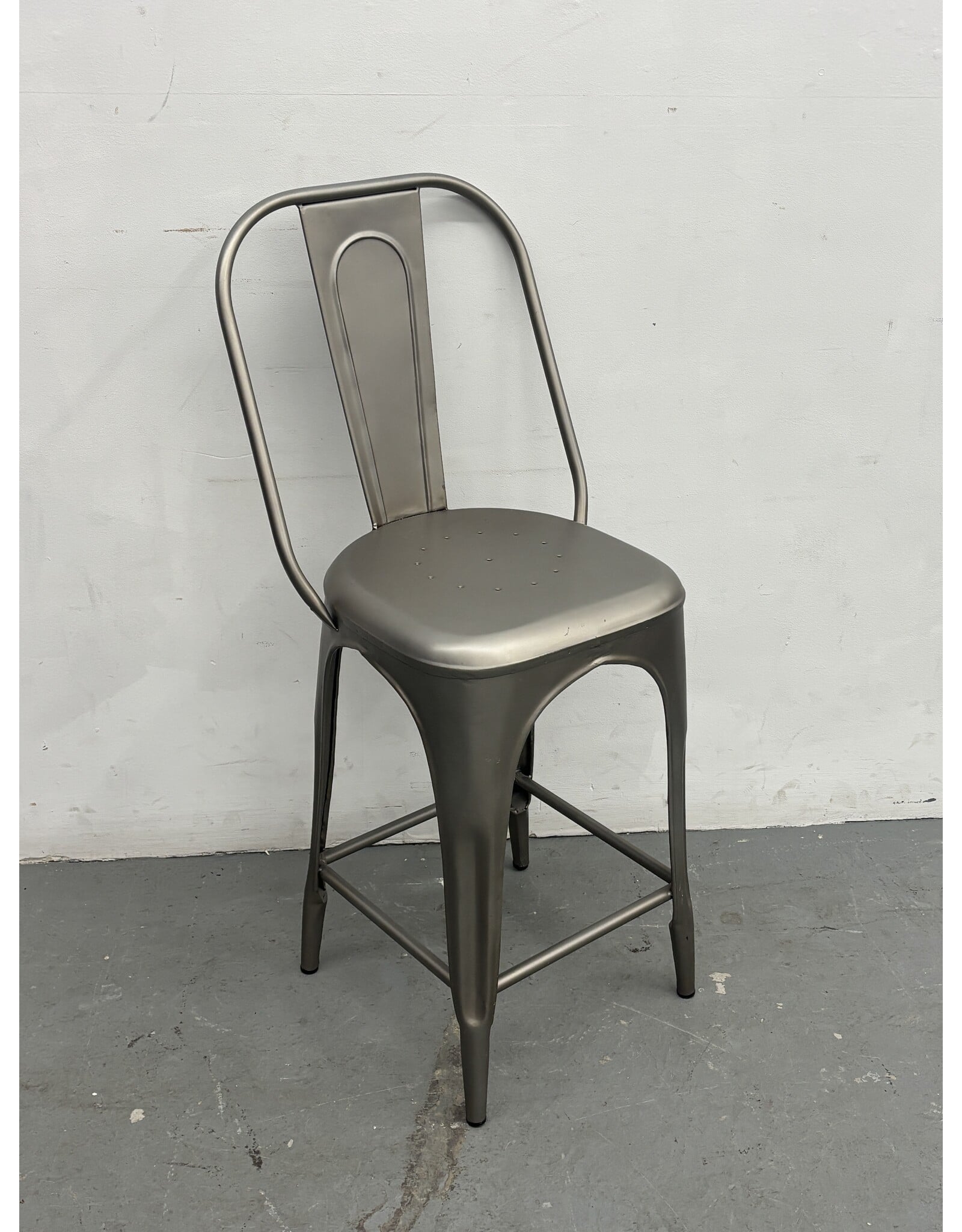 Restoration Hardware Gunmetal Counter Stool