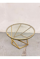 Modern Geometric Gold Coffee Table