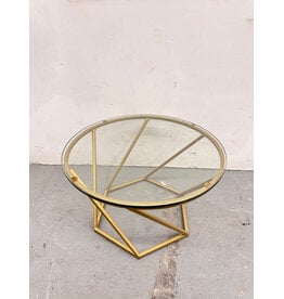 Modern Geometric Gold Coffee Table