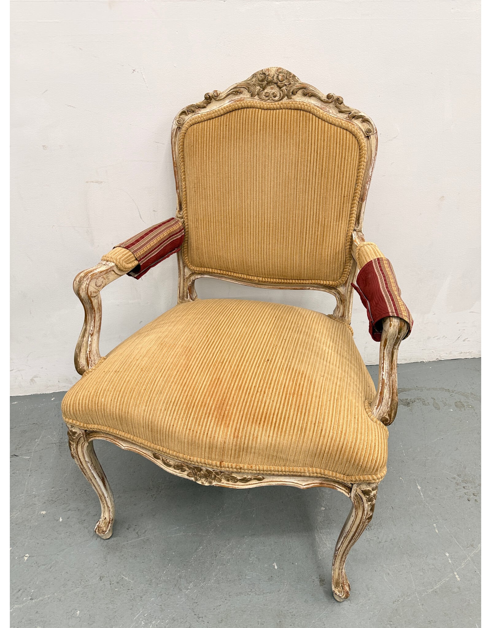 French Louis XV style fauteuil armchair