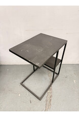 Wintrop Gunmetal Gray Rectangular Side Table