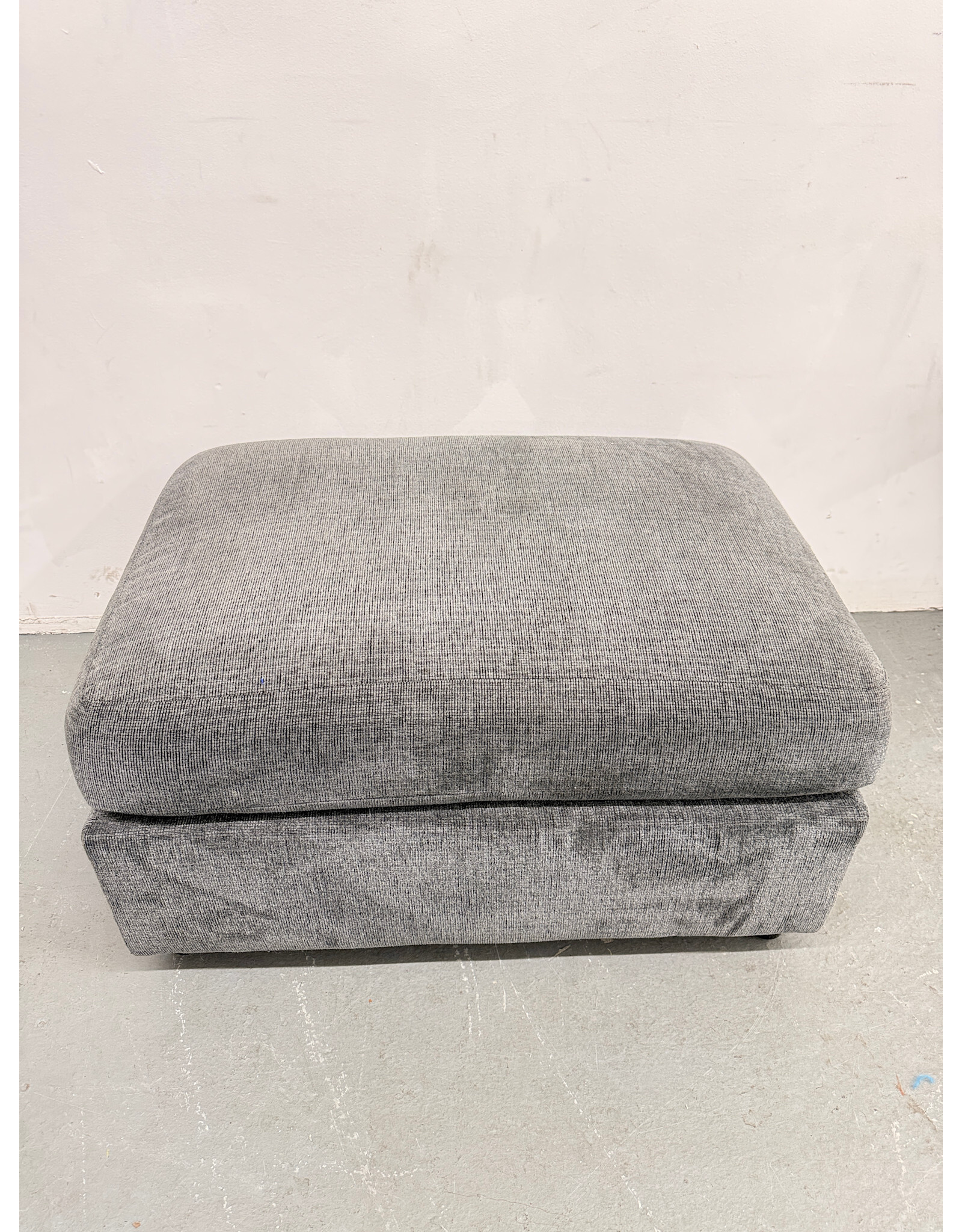 AF Upholstered Grey Ottoman
