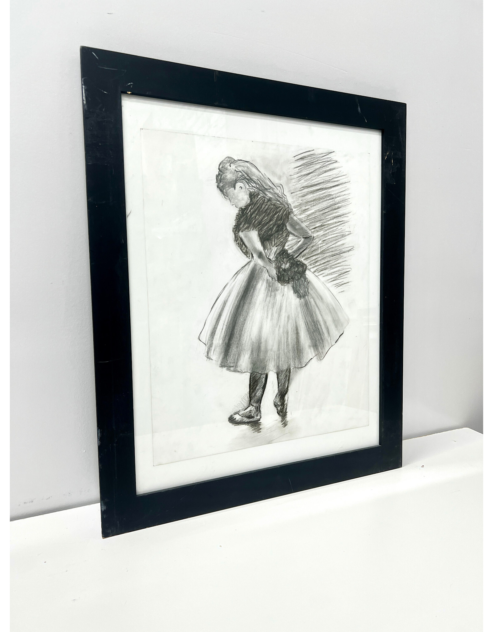 Ballerina, framed drawing