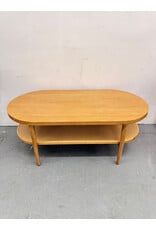 Sonia 2-Tier Oval Wood Coffee Table