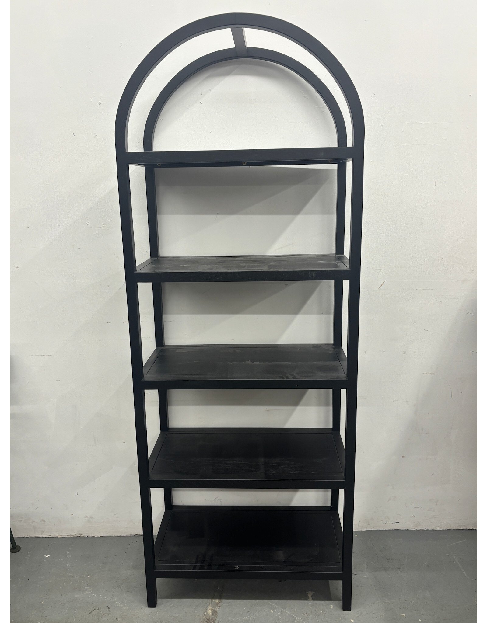 NADAAL STUDIOS  Black Arched Bookshelf