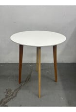 White Circle Table