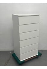White 7 Drawer Tallboy Dresser