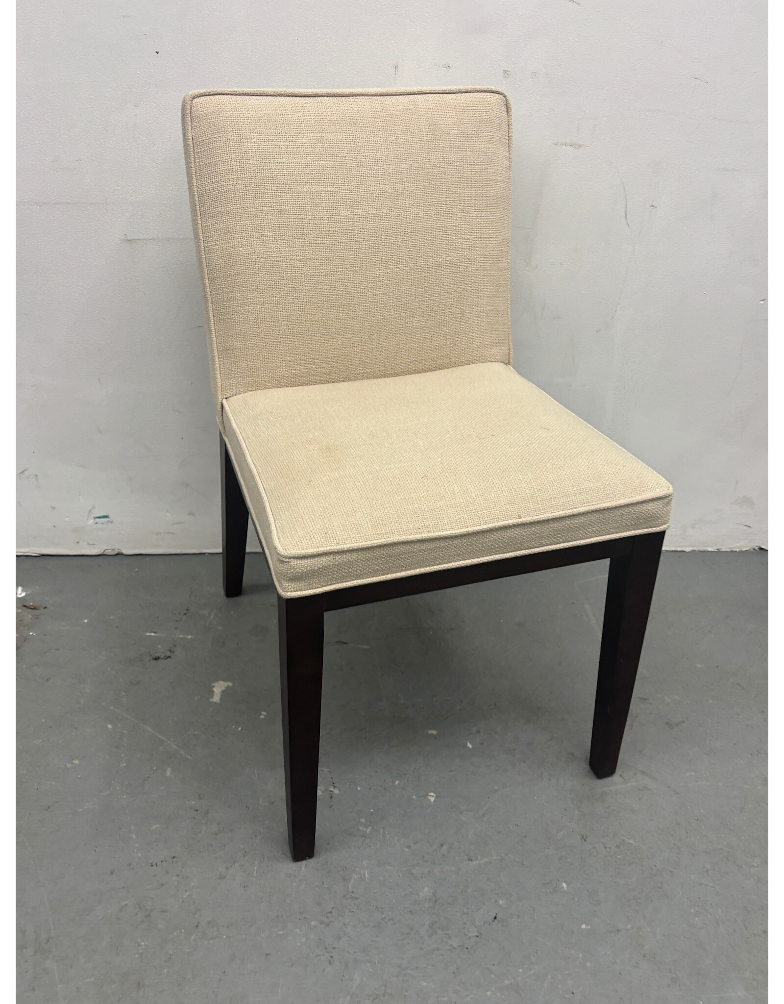 Cream Linen Dining Chair