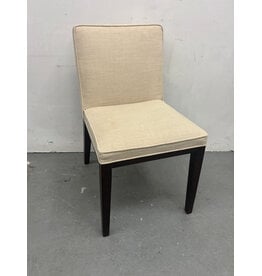 Cream Linen Dining Chair