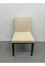 Cream Linen Dining Chair