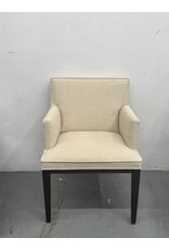 Cream Linen Captain Chair