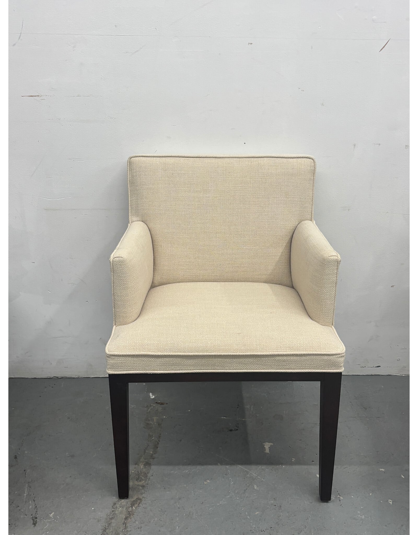 Cream Linen Captain Chair