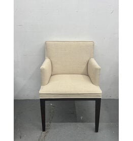 Cream Linen Captain Chair