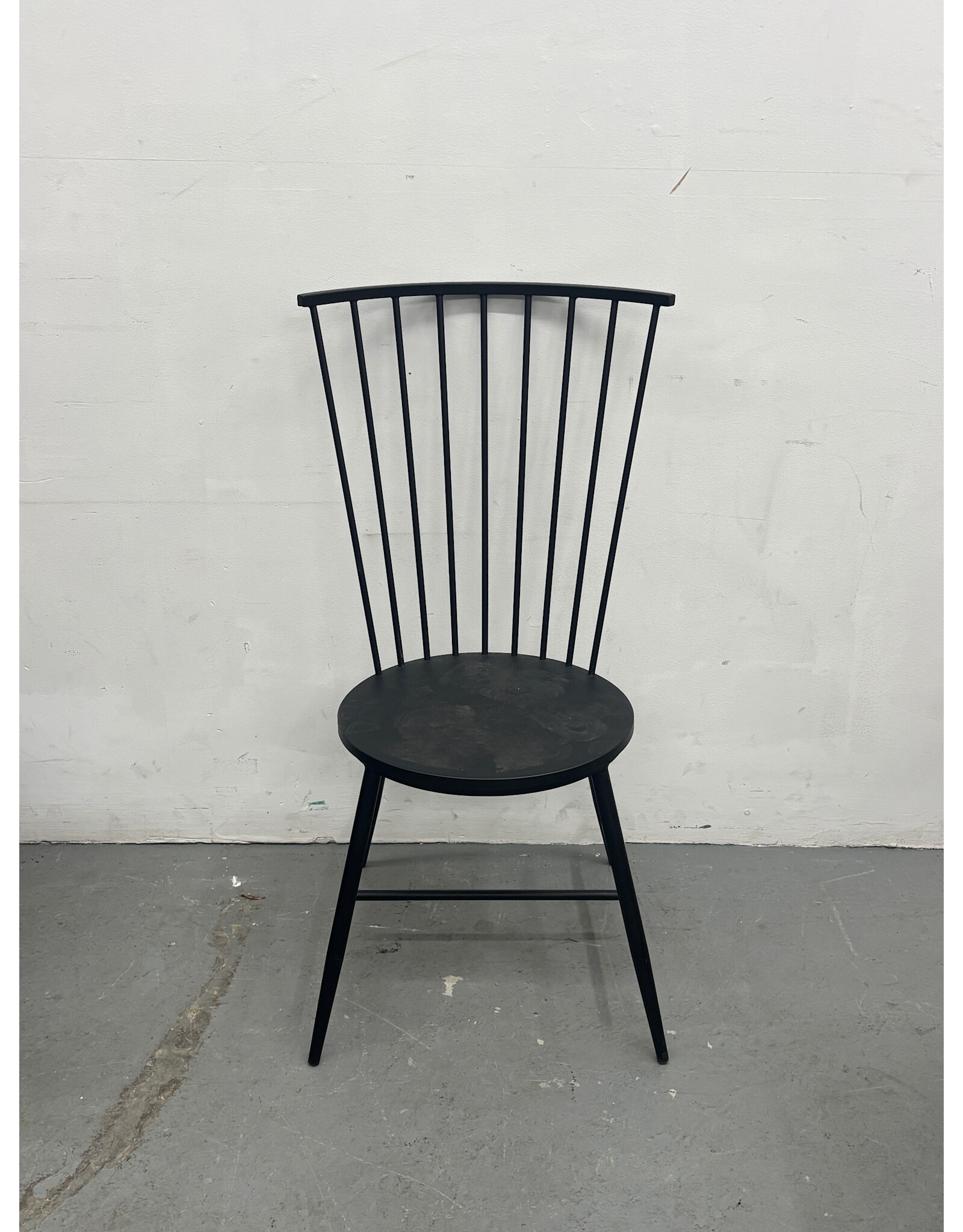 Black Metal Spindleback Chair