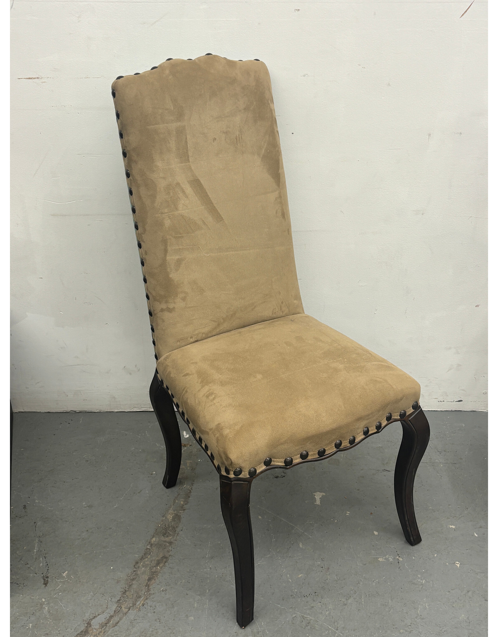 Pottery Barn Upholstered Dining Chair Blue Floral Back