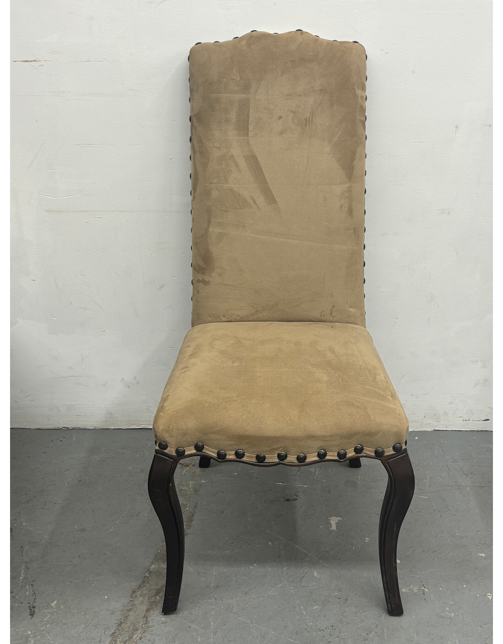 Pottery Barn Upholstered Dining Chair Blue Floral Back