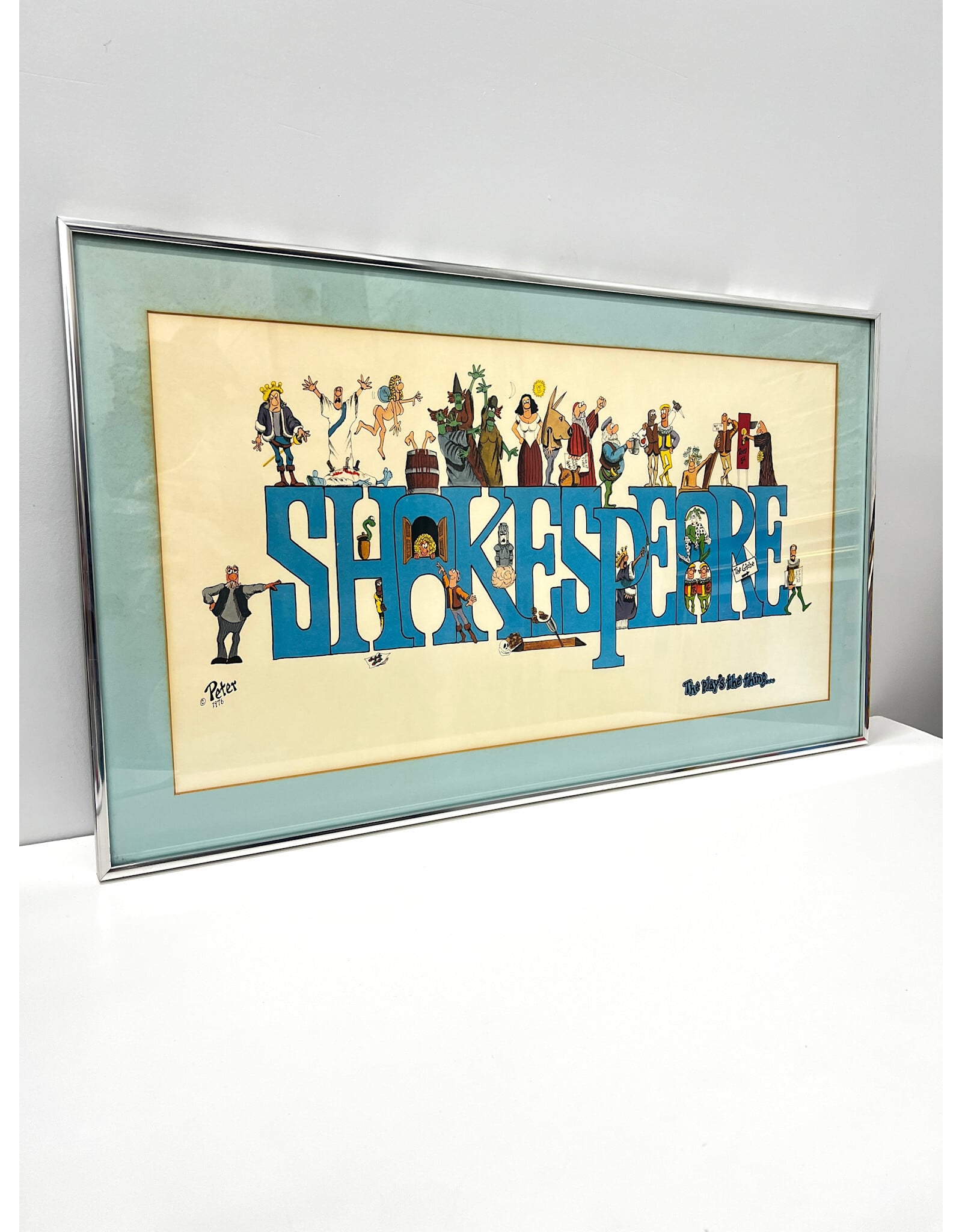 Vintage Shakespeare The Play Cartoon Print