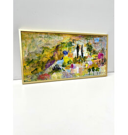Positano, Italy, framed oil on canvas, sgnd M. Vernier