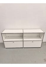Usm Haller Style Modular Console with the Drop Top Doors